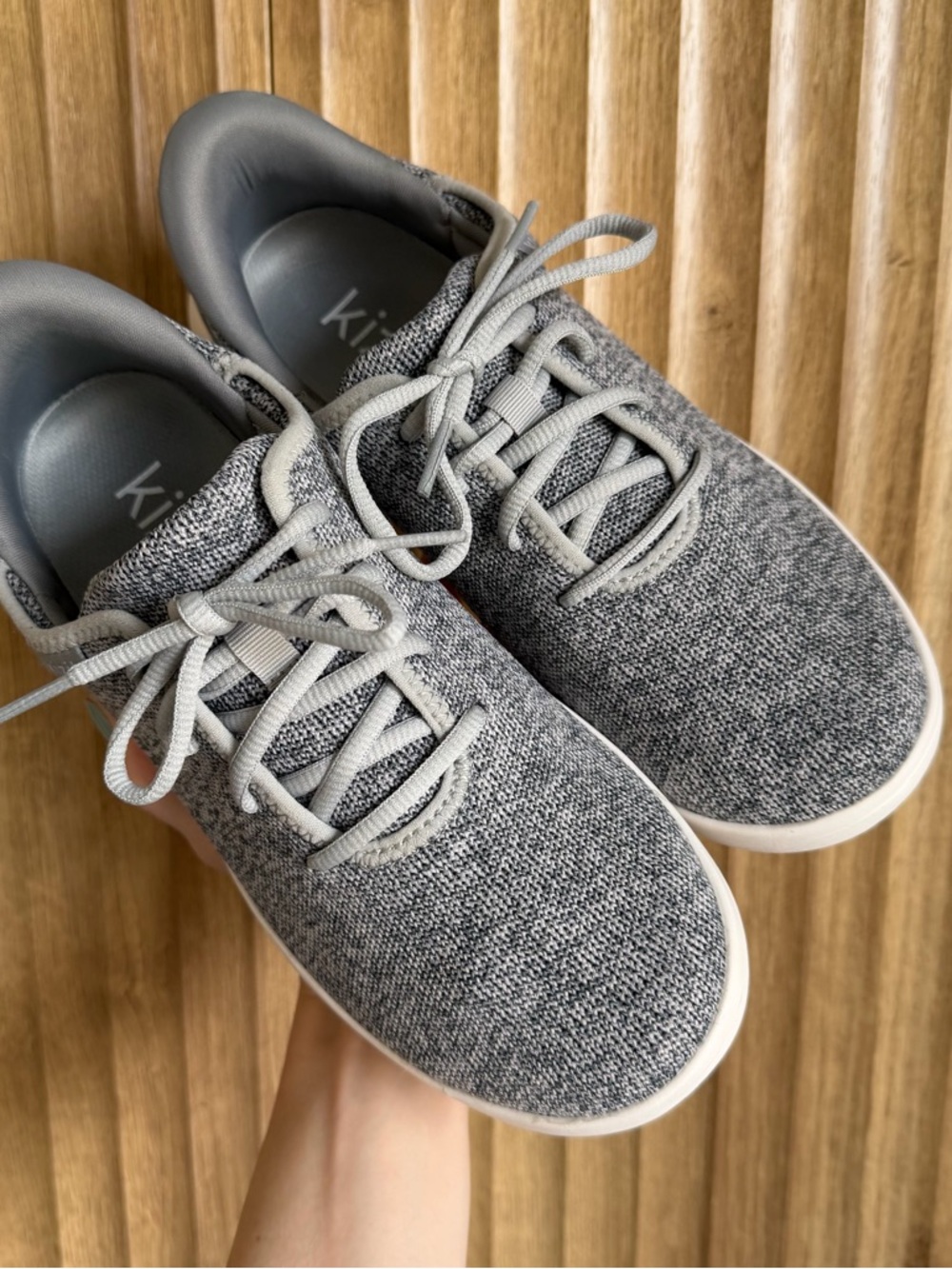 KIZIK Madrid Eco Knit Slip On Shoe Sneakers Heathered Gray - Picture 4 of 9